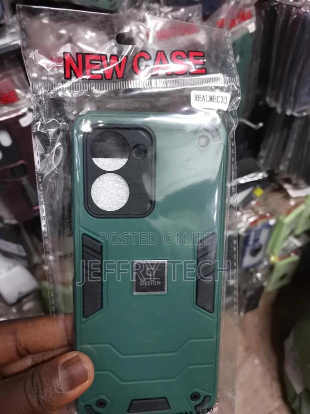 Realme C33 Shockproof Polycarbonate Lightweight Case-Green - main view