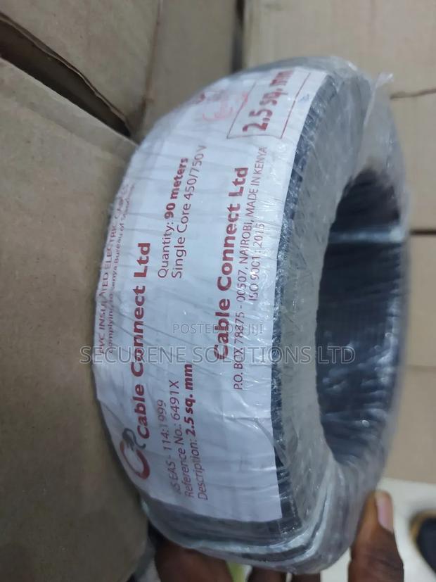 Cable Connect Single Core Cable 2.5mm Black - main view