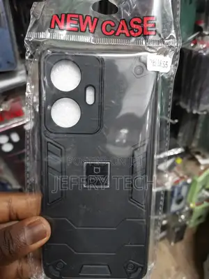 Realme C55 Hybrid Armor Polycarbonate Case-Black
