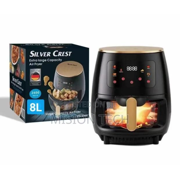 *Glass Oven Silver Crest Air Fryer 8 Litres*
