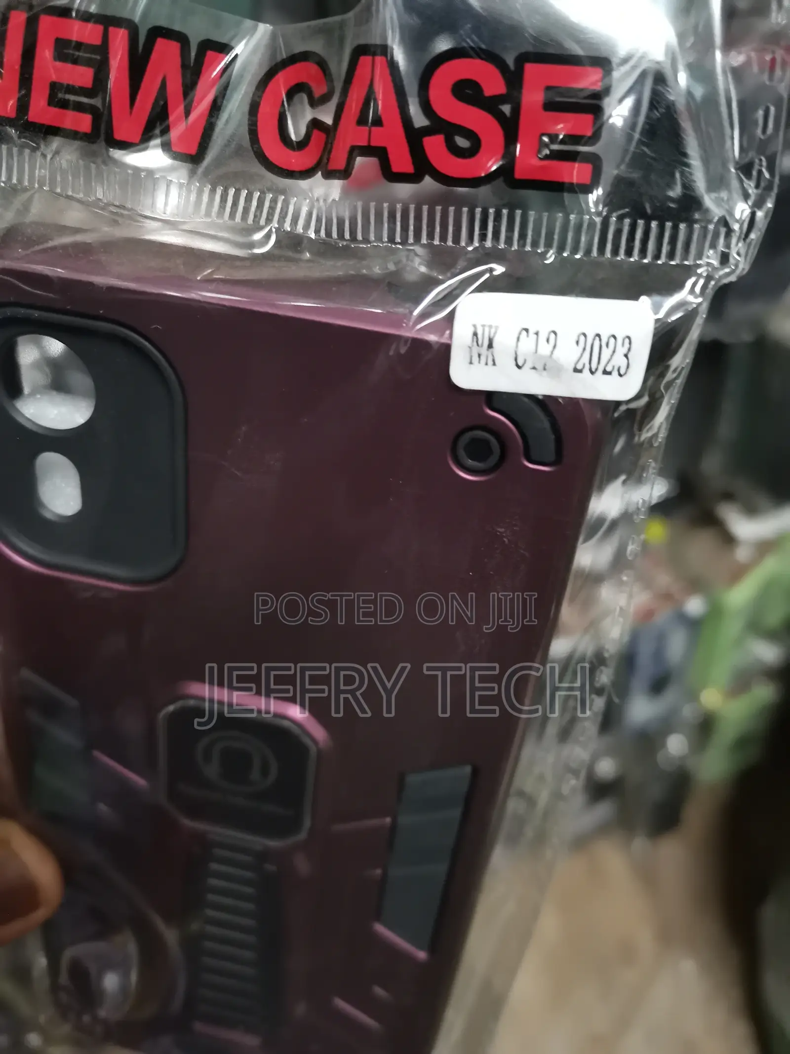Back Cover Case for Nokia C12 Armour Shockproof Hybrid-Pink