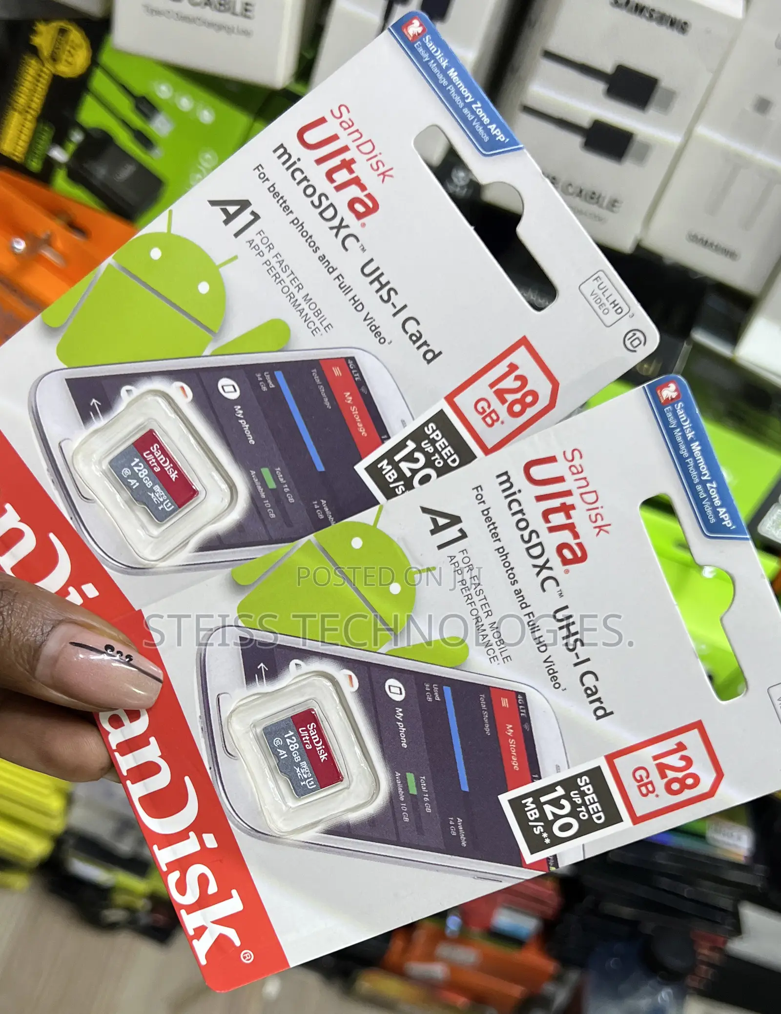 128gb Sandisk-Memory Card.