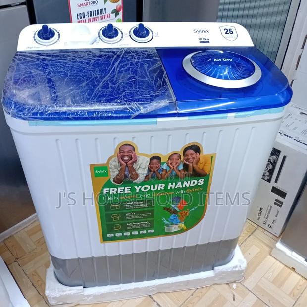 Syinix Washing Machine 10kg - main view