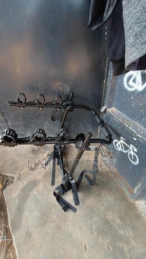 Foldable Trunk-Mounted Bicycle Rack With Adjustable Straps - thumbnail 2