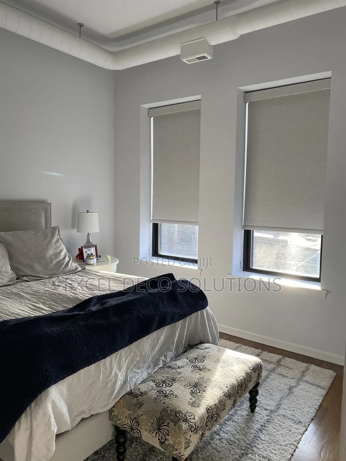 Bedroom Windows- Blackout Roller Blinds