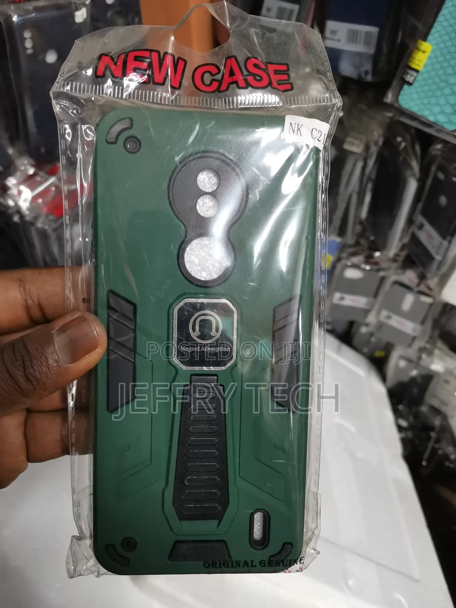 Nokia C21 Shockproof Protective Lightweight Cover- Green