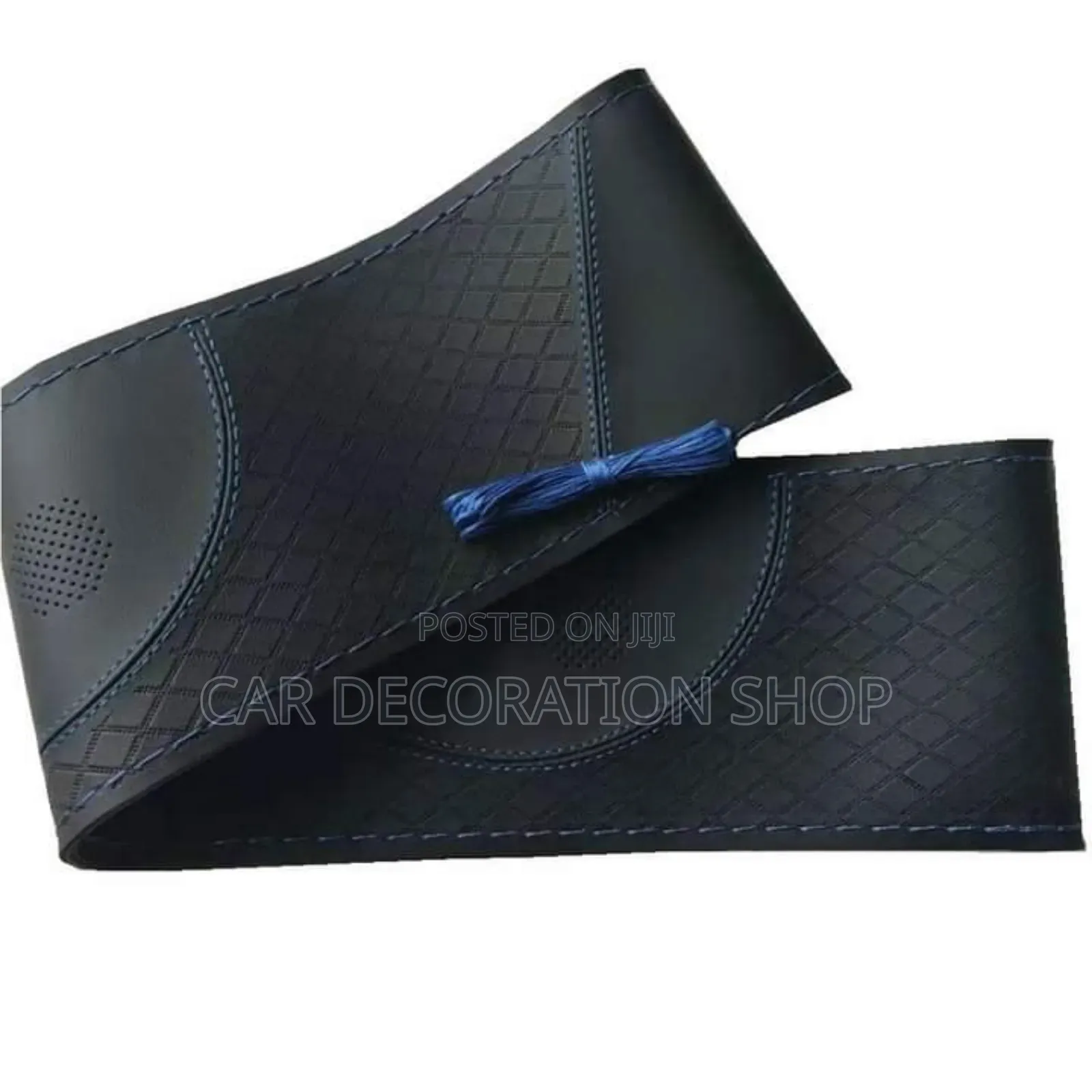 Black Stitches Steering Cover Fits All Car Models