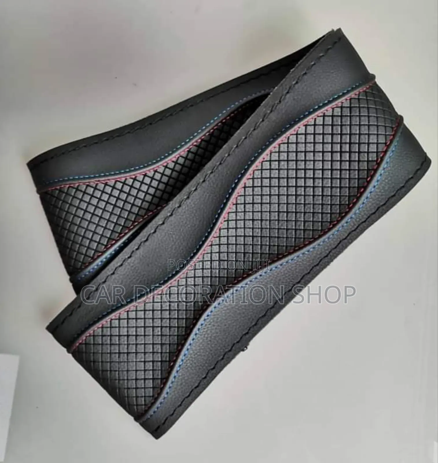 Black Stitches Steering Cover Fits All Car Models