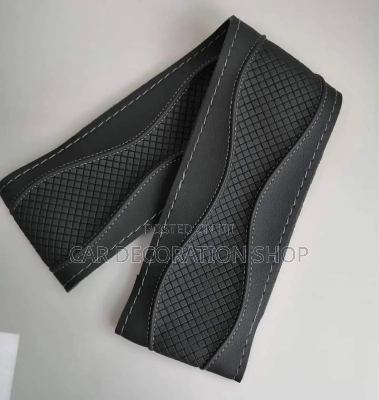 Black Stitches Steering Cover Fits All Car Models