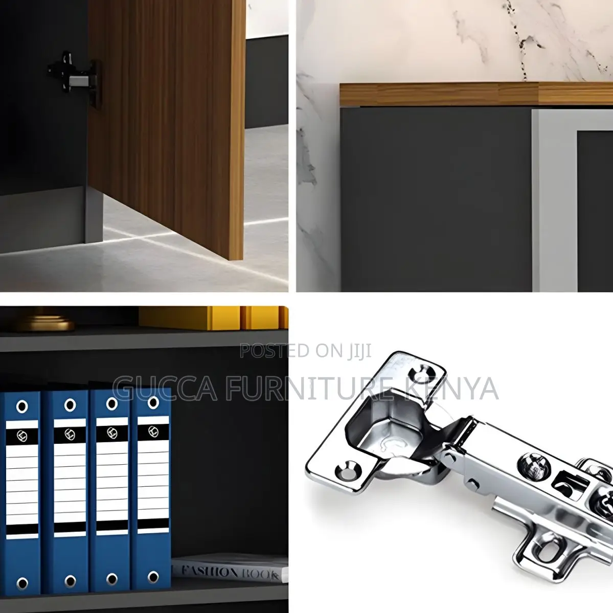 Cabinets:3-Door Wooden Modern Storage Cabinet With Shelves