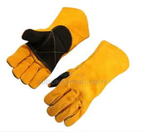 Tolsen Welding Gloves Industrial Yellow Leather Welder Glove