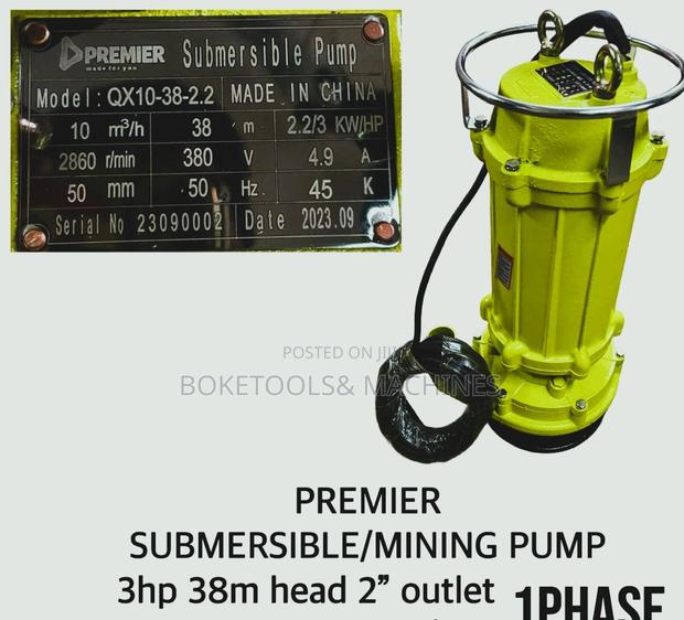 Premier 3hp 38m Submersible Water Pump