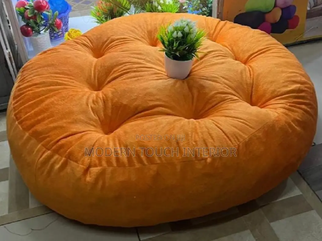 Round Velvet Floor Pillow