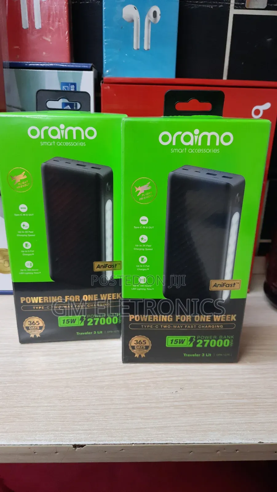 Oraimo Traveler 3 Lit 27000mah 15W Power Bank.
