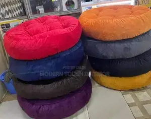 Multi-Coloured Round Floor Pillows