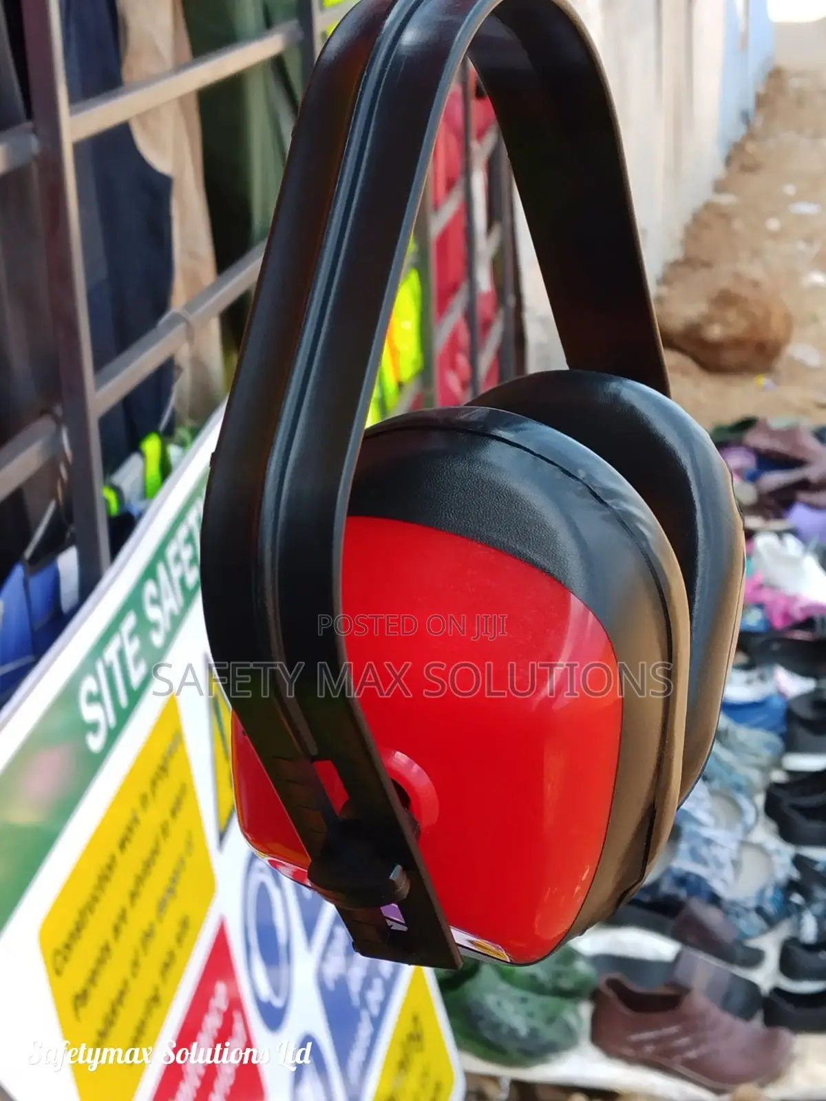 Safety Ear Muffs Red