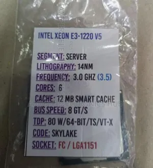 Intel Xeon Processors for Workstation and Server
