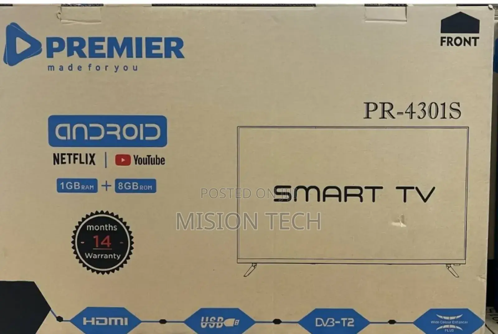 Premier 43 Inch Smart Television 