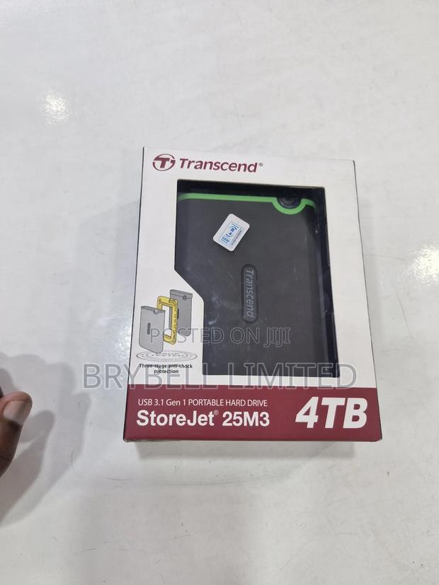 4tb Transcend Store Jet Gen 1 Portable Hard Drive on Offer