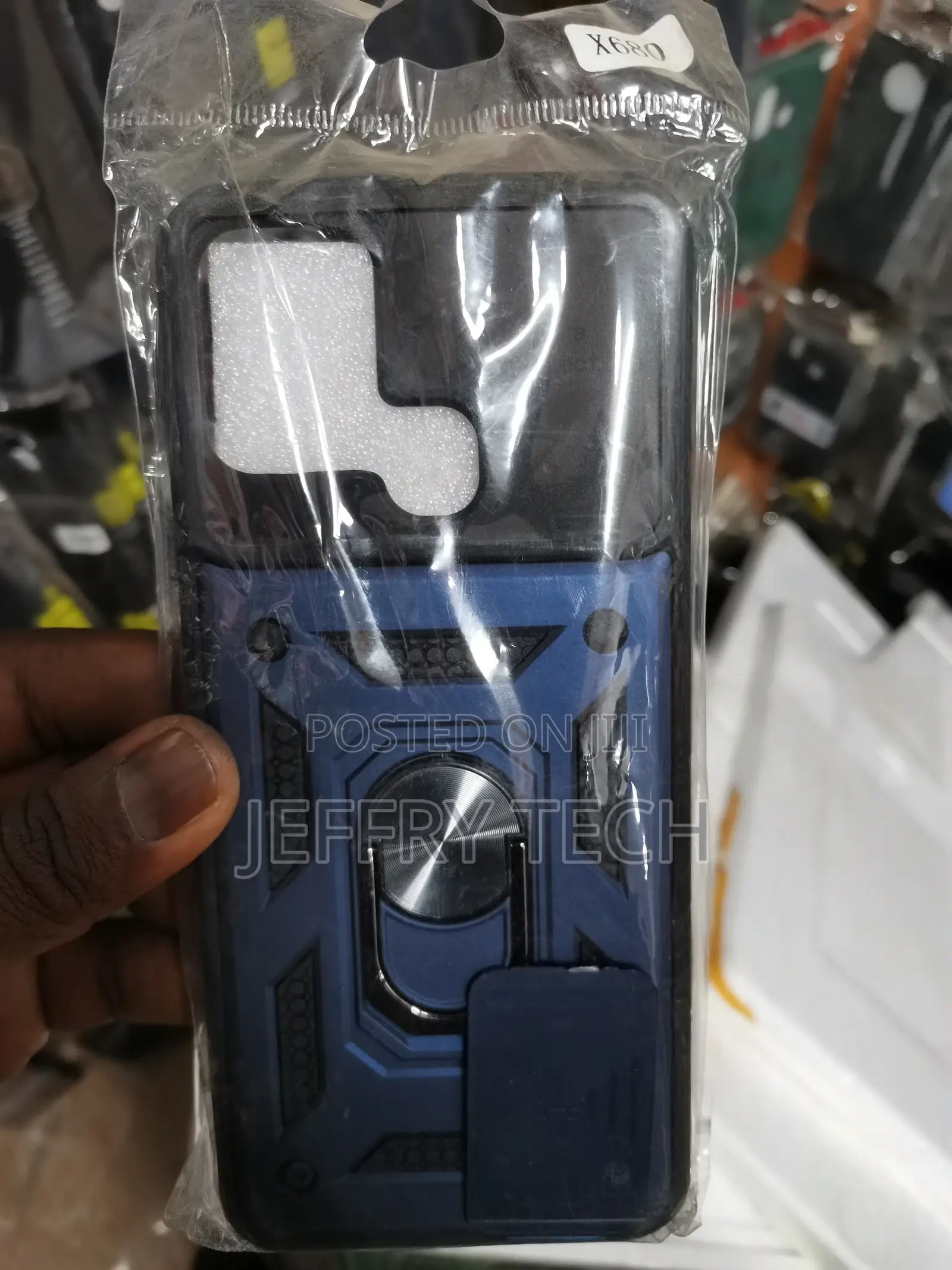 Infinix Hot 9 Play X680 Shockproof Polycarbonate Case -Blue