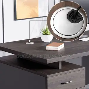 Office Tables:1400mm Executive Natural Wood Writing Desk