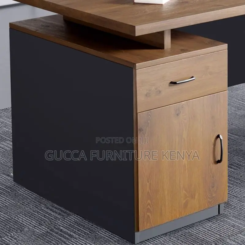 Office Tables:1400mm Executive Natural Wood Writing Desk