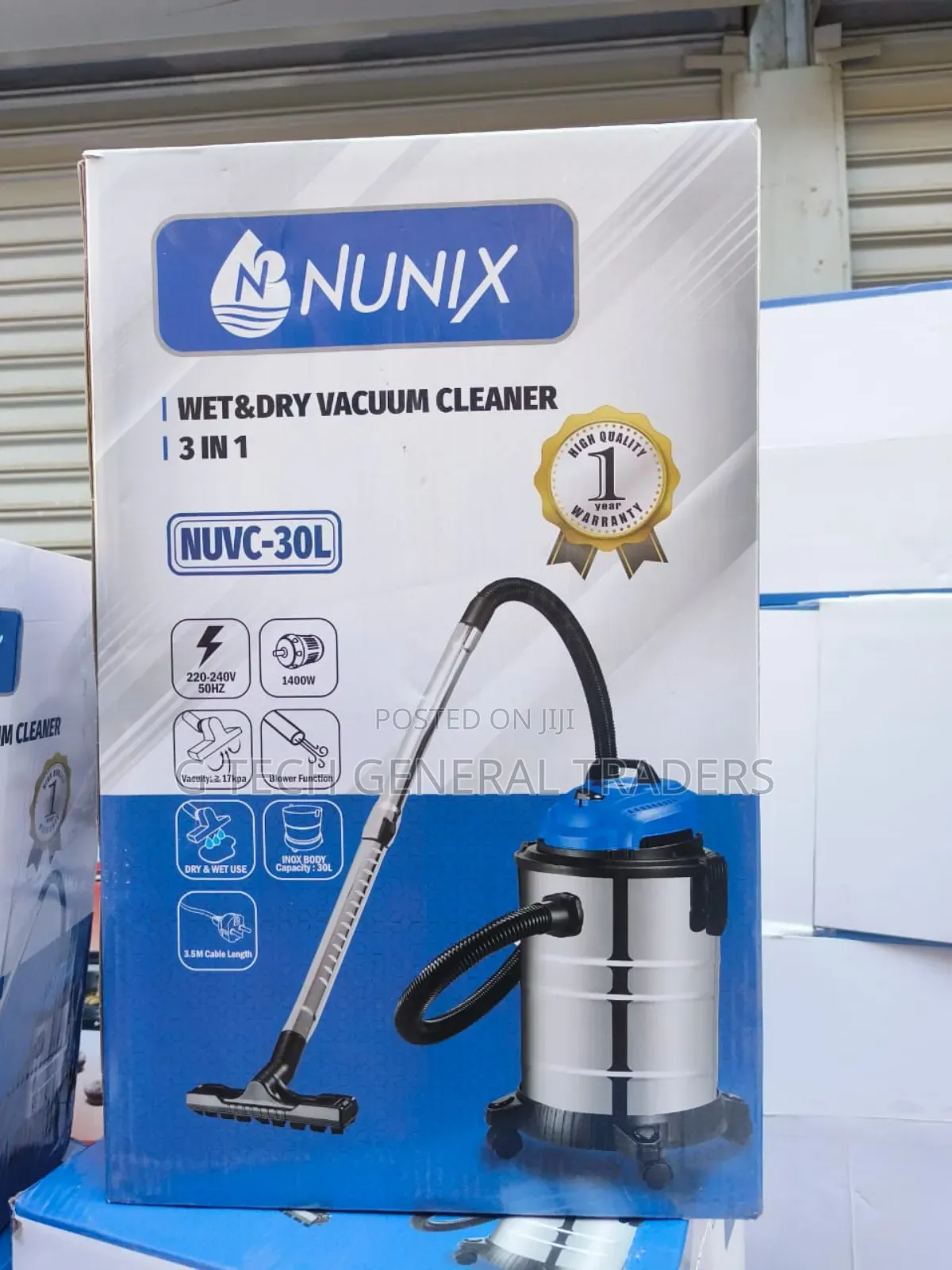 Nunix Wet and Dry 30l Commercial Vacuum Cleaner