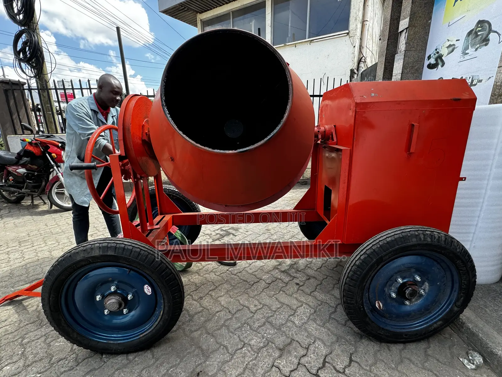 Heavy Duty Indian Concrete Mixer- 500l Titan. 1 Year Warrant