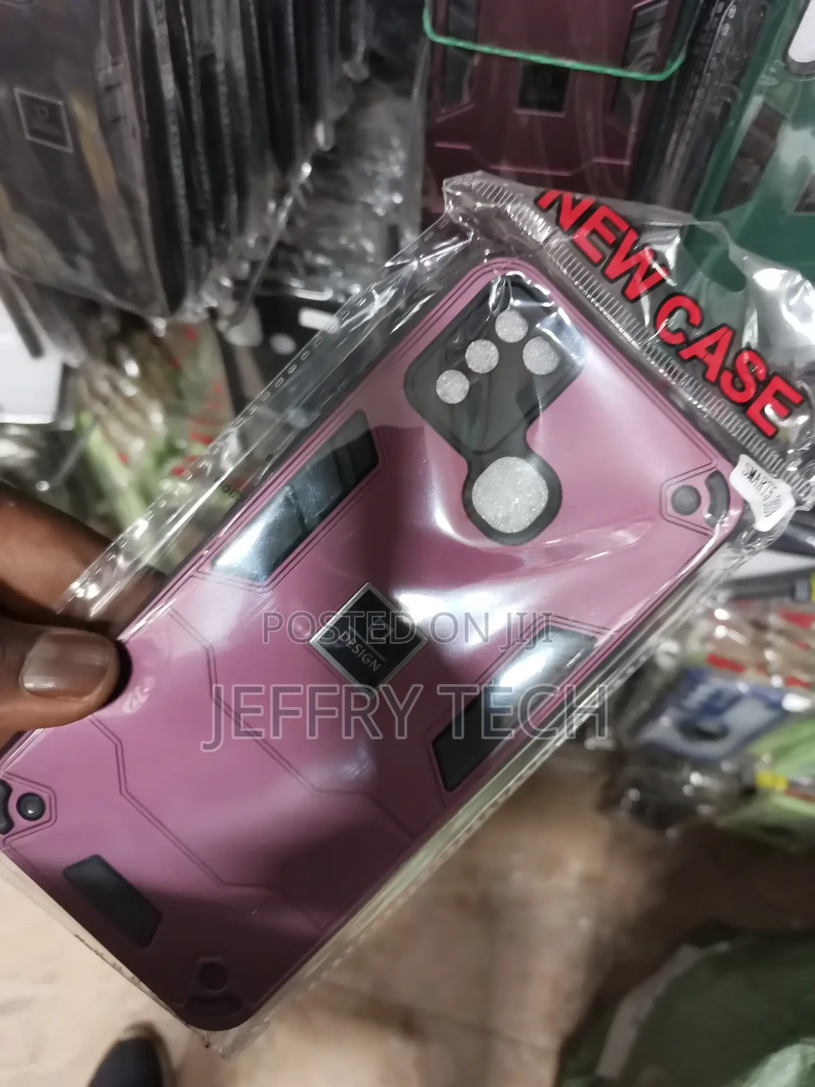 Infinix Smart 5 Armor Shockproof Protective Case-Burgundy