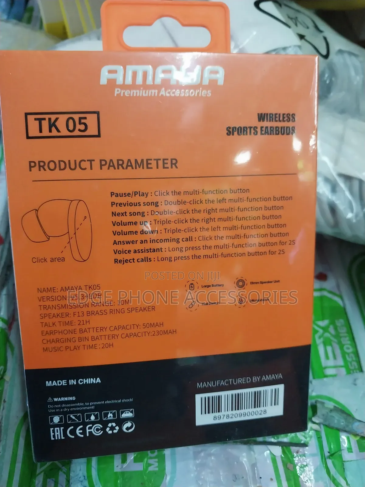Amaya Tk 05 Sports Earbuds
