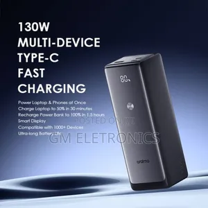 130W Multi Device Typec Fast Charging Powerbank-Phone/Laptop