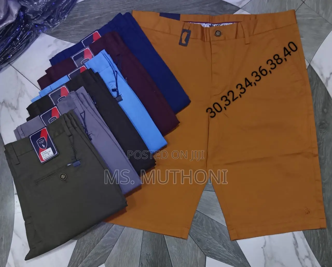 Men Khaki Shorts Available