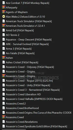 Computer PC Games in Softcopy