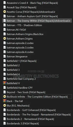 Computer PC Games in Softcopy