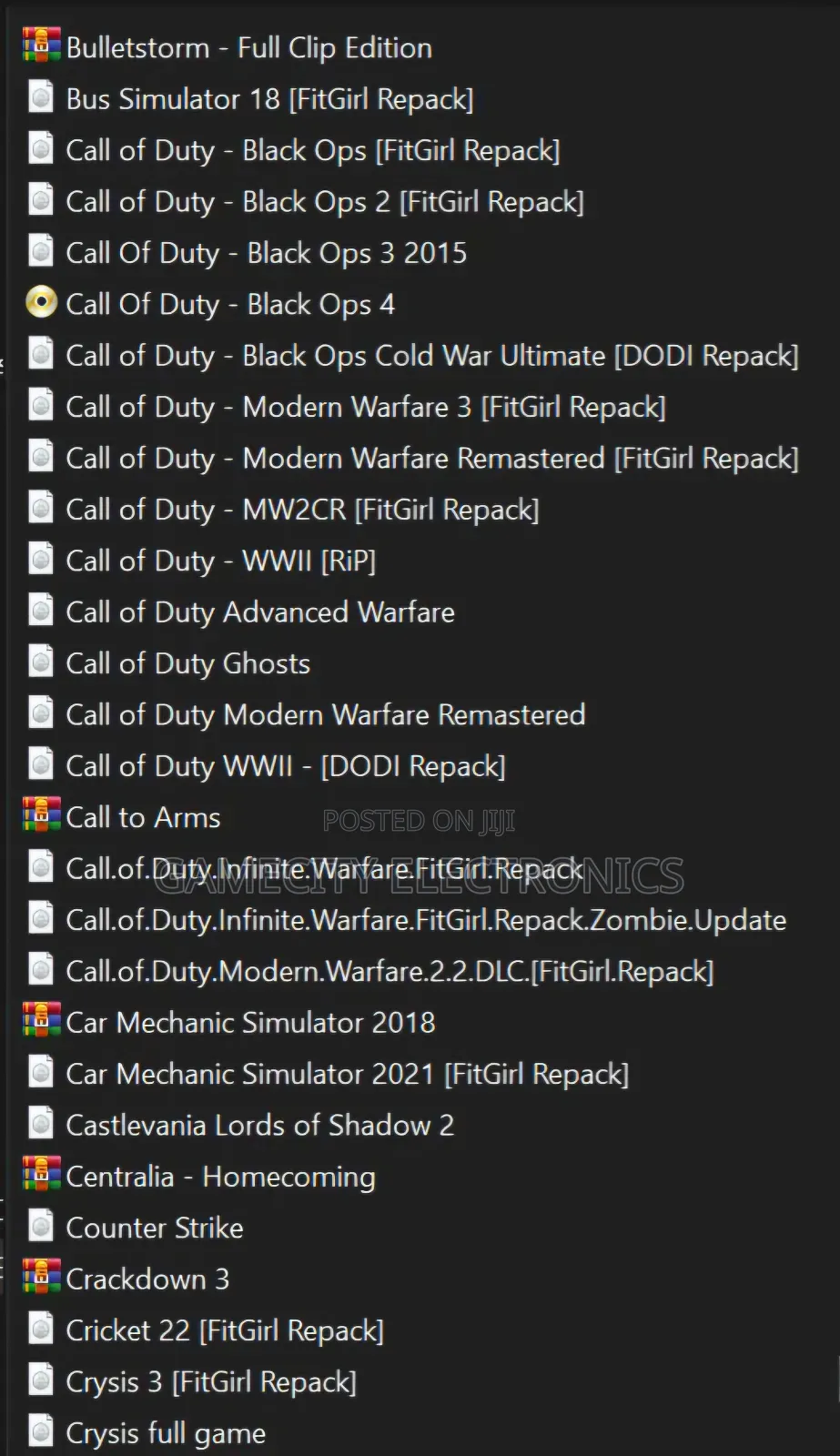 Computer PC Games in Softcopy