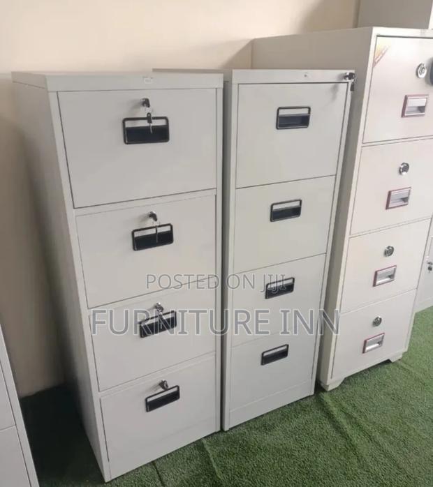 Steel Cabinet:Elegant , Four Drawer File Cabinet - main view