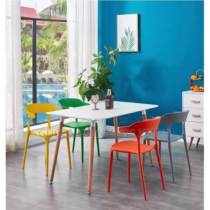 Home Chairs: Modern Mid Century Premium Plastic Dining Chair