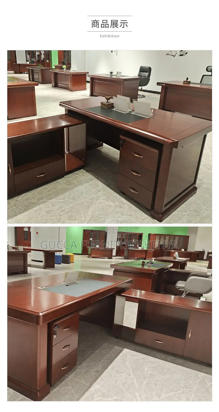Office Tables:1600mm Executive Solid Wood Office Table