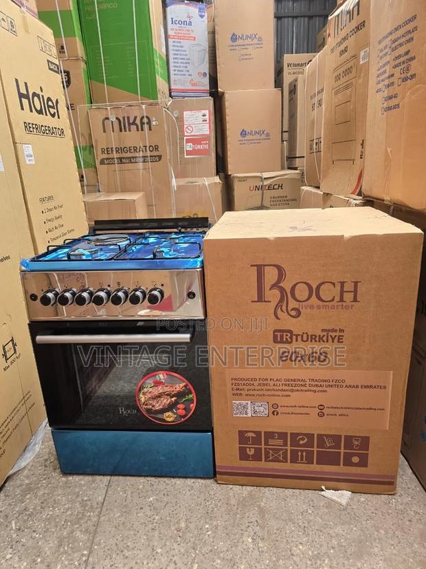 60*60 Roch Silver 3+1 Standing Cooker - main view