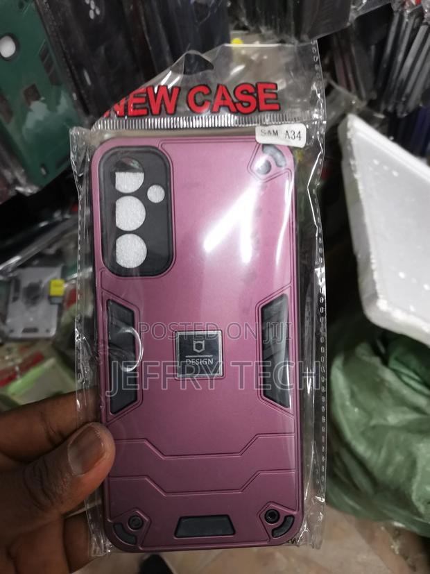 Polycarbonate for Samsung A34 Protective Case-Pink - main view