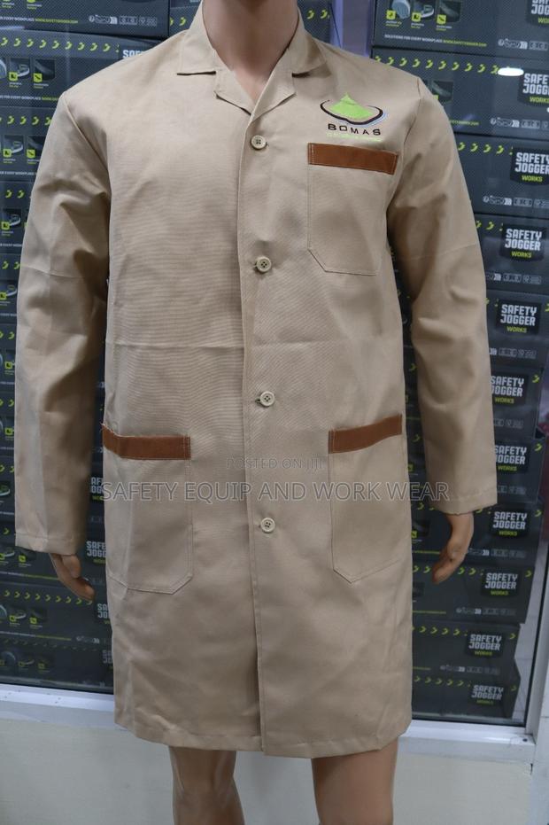 Beige Dust Coat Customized Branded