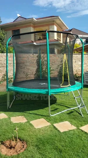 Trampoline With Step Up Ladder