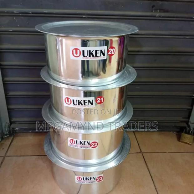 4pc Sufuria Heavy Gauge Imported 7L, 8L, 9L, 11L - main view