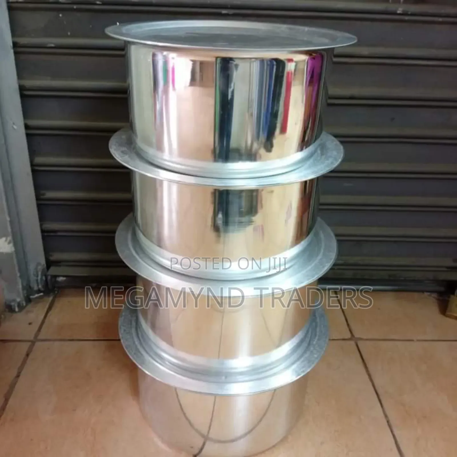 4pc Sufuria Heavy Gauge Imported 7L, 8L, 9L, 11L