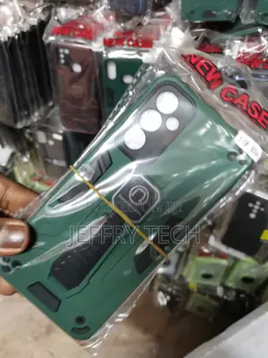Galaxy M34 Shockproof Polycarbonate Hybrid Armor Case-Green