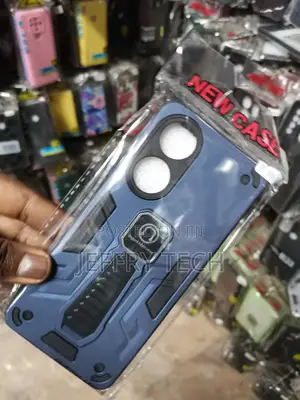 Oppo A98 Shockproof Case, Invisible Kickstand Cover-Blue