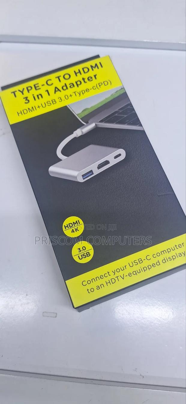 Type C To Hdmi Adapter 3 In 1 Type C Docking Station - thumbnail 4