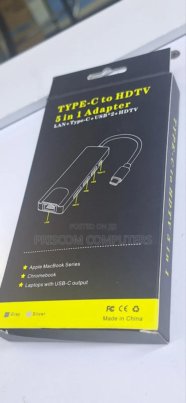 Type C To Hdmi Adapter 5 In 1 Type C Docking Station - thumbnail 5