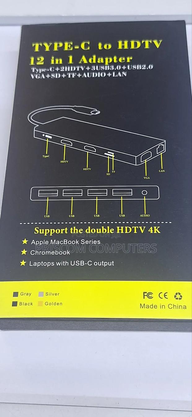 Type C To Hdmi Adapter 12 In 1 Type C Docking Station - thumbnail 6