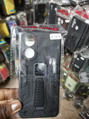 Oppo A78 Armor Case,Built-in Kickstand Shockproof -Black